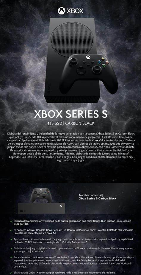 Xbox Series S – 1 TB (Negra)